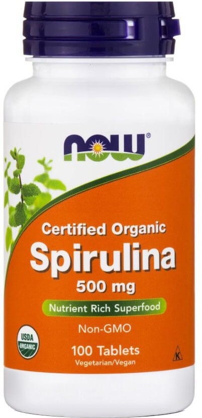 Now Foods Spirulina 500mg 100tabs