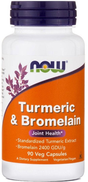 Now Foods Turmeric & Bromelain 90vcaps