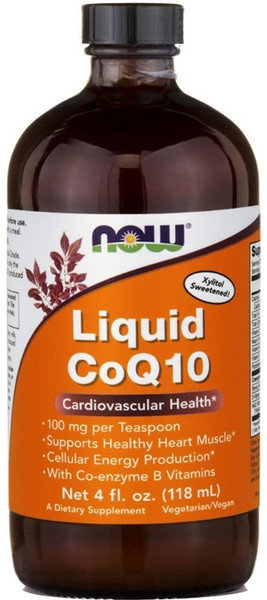 Now Foods CoQ10 Liquid Orange Flavor 100mg 118ml