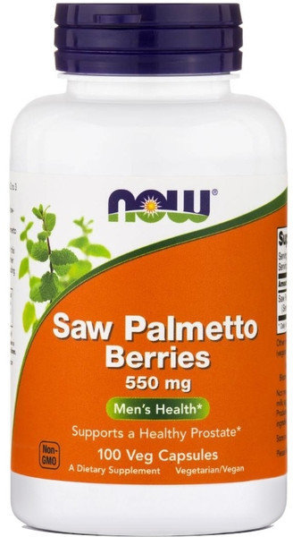 Now Foods Saw Palmetto 550mg 100vcaps Now Foods Saw Palmetto 550mg 100vcaps