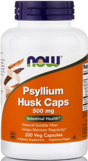 Now Foods Psyllium Husk 500mg 200caps
