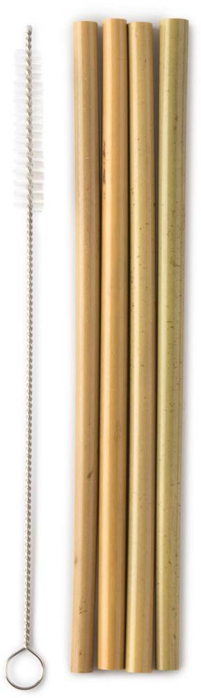 The Humble Co. Bamboo Straws and 1 Cleaner 4τμχ