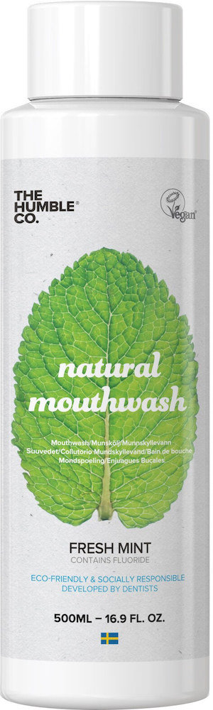 The Humble Co. Natural Mouthwash Fresh Mint 500ml