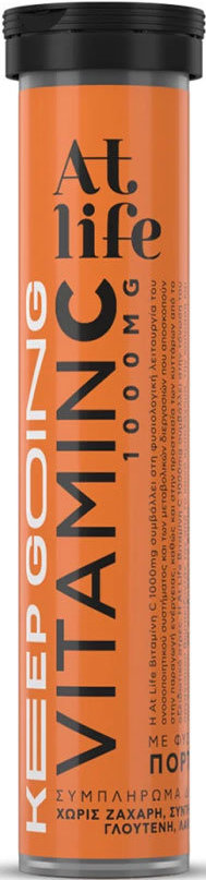 AtLife Keep Going Vitamin C 1000mg Orange Flavour 20eff.tabs