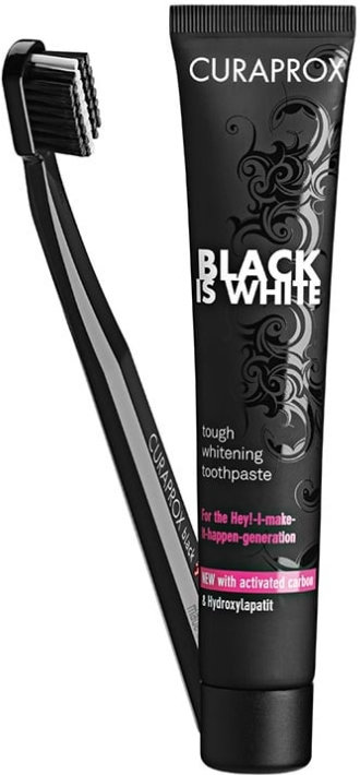 Curaprox Black is White Toothpaste 90ml+Toothbrush CS 5460