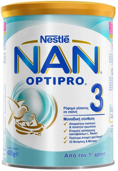 Nestle Nan Optipro 3 Baby Milk Powder 12m+ 400gr