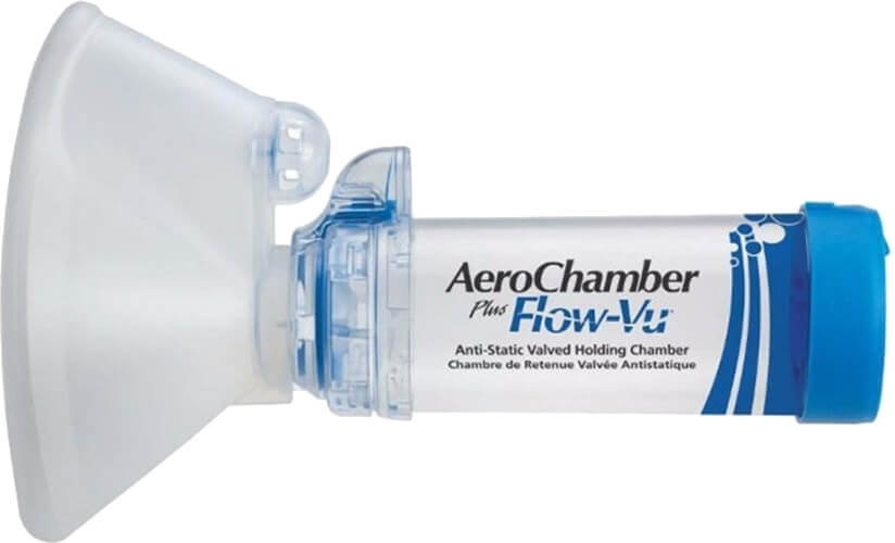 Trudell Aerochamber Plus Flow Vu Large Mask 5 years+ 1τμχ