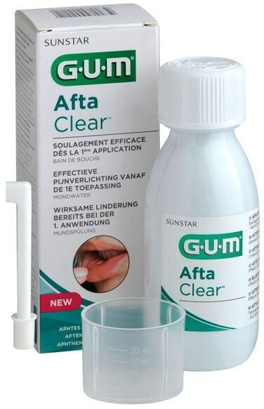 Sunstar Gum Afta Clear Mouthrinse 120ml
