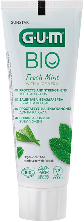 Sunstar Gum Bio Fresh Mint Toothpaste With Aloe Vera 75ml