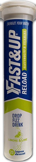 SM Fast & Up Reload Drop Fizz Drink Lemon & Lime 20efftabs