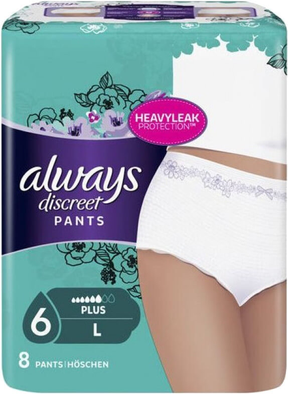 Always Discreet Pants Plus Large No6 8τμχ