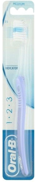Oral B 1 2 3 Indicator 35 Medium Toothbrush 1τμχ