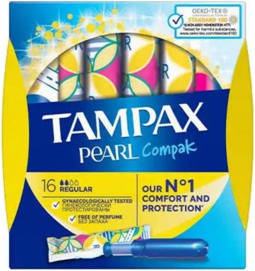 Tampax Compak Pearl Regular 16τμχ