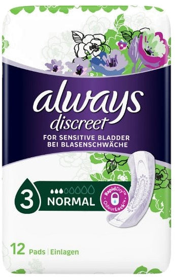Always Discreet for Sensitive Bladder Normal Pads 12τμχ