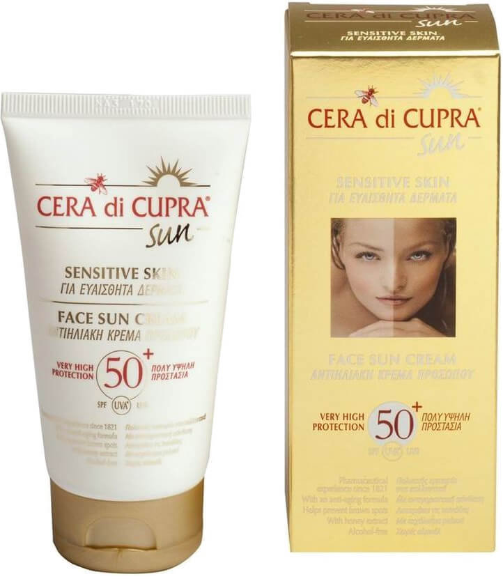 Cera di Cupra Face Sun Cream for Sensitive Skin SPF50 75ml