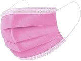 D Felix Disposable Kids Medical Face Mask 3ply Pink 10τμχ