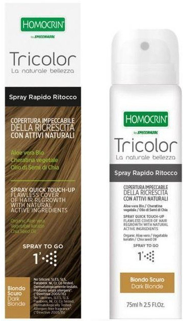 Homocrin Tricolor Spray Quick Touch Up Dark Blonde 75ml