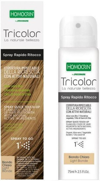 Homocrin Tricolor Spray Quick Touch Up Light Blonde 75ml