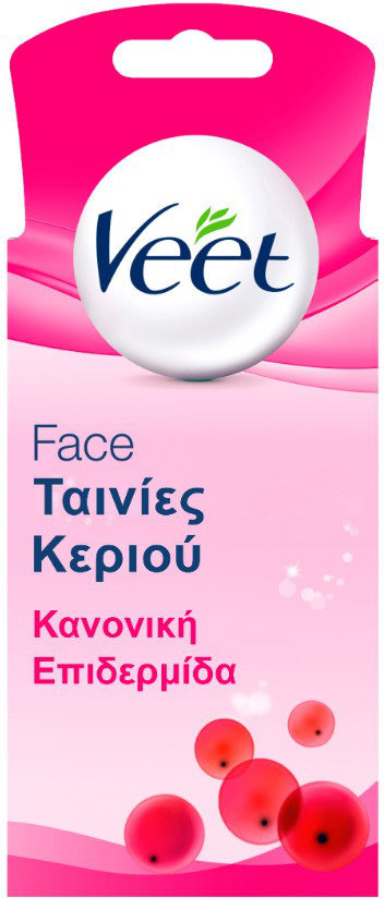 Veet Face Precision Wax Strips Easy Gelwax Easy Strip 20τμχ