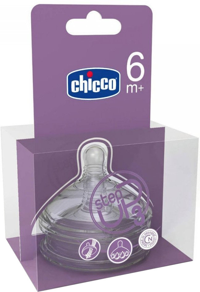 Chicco Step Up 3 Fast Flow Teat 6m+ 2τμχ