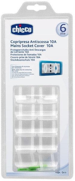 Chicco Mains Socket Cover 6m+ 10τμχ