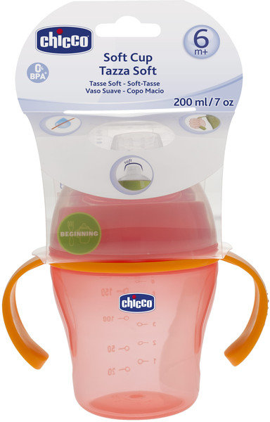 Chicco Soft Cup Orange 6m+ 200ml 1τμχ