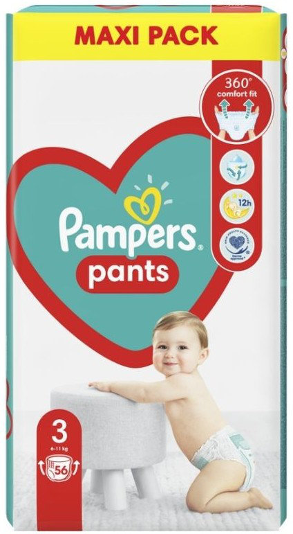 Pampers Pants Maxi Pack No3 (6-11kg) 56τμχ