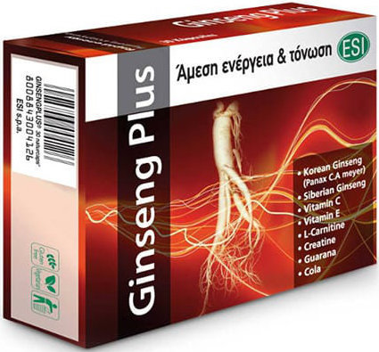 ESI Ginseng Plus Rapid Energy 30vcaps