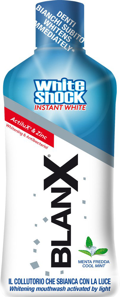 BlanX White Shock Instant White Mint Mouthwash 500ml