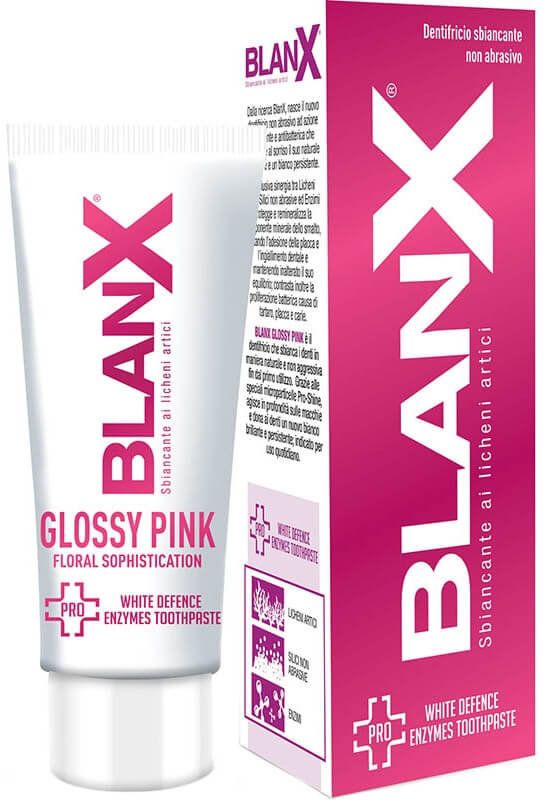Blanx Pro Glossy Ρink White Defence Enzymes Toothpaste 25ml