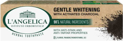 L'Angelica Herbal Toothpaste Gentle Whitening Charcoal 75ml