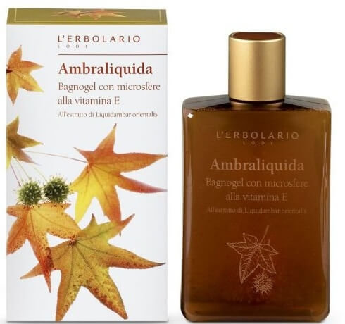 L'Erbolario Ambraliquida Bath Gel with Vit. E 250ml