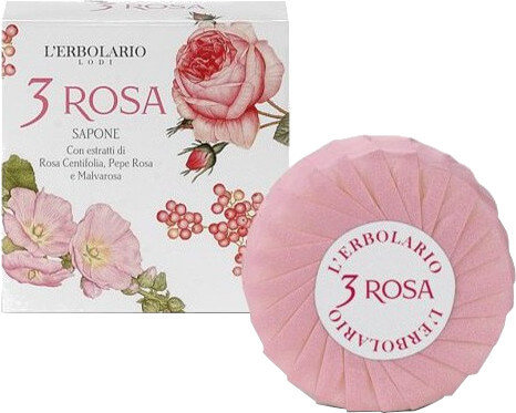 L'erbolario 3 Rosa Perfumed Soap 100gr
