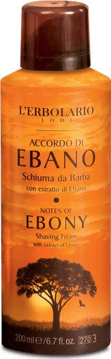 L'Erbolario Notes of Ebony Shaving Foam 200ml