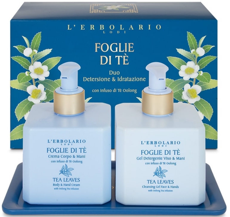 L'erbolario Foglie Di Te Cleansing & Moisturising Duo