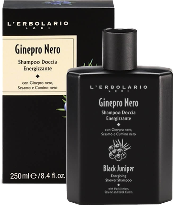 L' Erbolario Black Juniper Energising Shower Shampoo 250ml