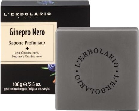 L' erbolario Lodi Ginepro Nero Perfumed Soap 100gr