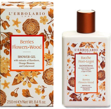 L’Erbolario Bacche Fiori Legni Shower Gel Unisex 250ml