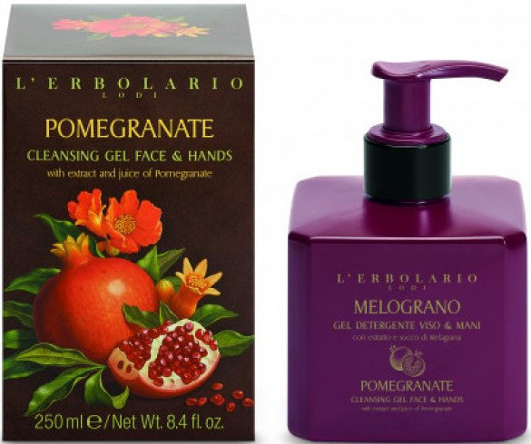 L'Erbolario Melograno Cleansing Gel Face & Hands 250ml