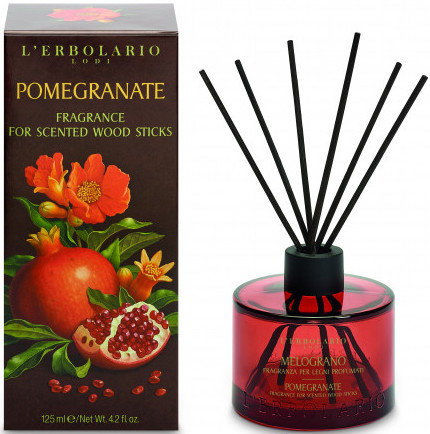 L' Erbolario Melograno Fragrance Scented Wood Sticks 125ml