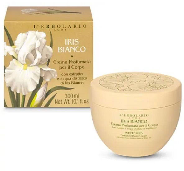 L' Erbolario Iris Bianco Perfumed Body Cream 300ml