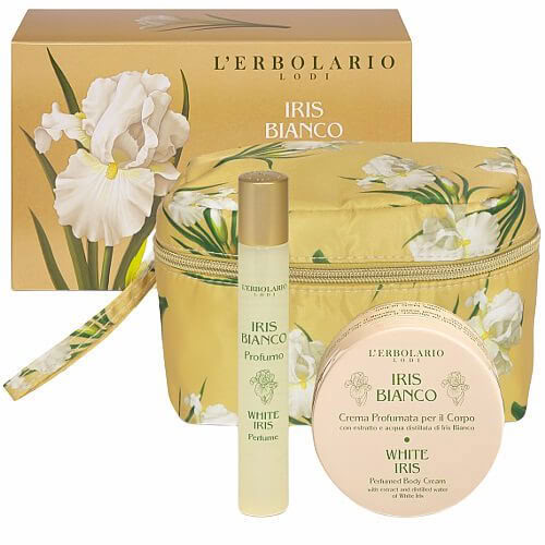 L' Erbolario Iris Bianco Mini Beauty Case Travel Petal