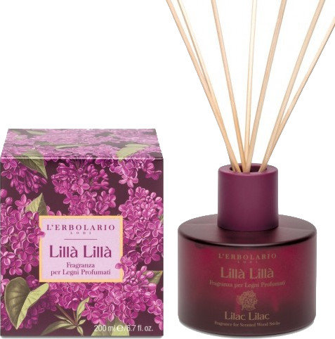 L'erbolario Lilla Lilla Fragrance Scented Wood Sticks 200ml