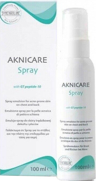 Synchroline Aknicare Chest & Back Spray Emulsion Acne 100ml