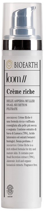 Bioearth Loom Face Cream Rich Κρέμα Προσώπου Θρέψης 50ml