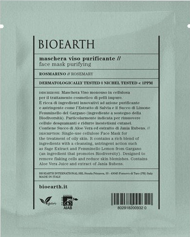 Bioearth Clarifying Face Mask with Rosemary 15ml