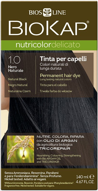 Biokap Nutricolor Delicato 1.00 Natural Black 140ml