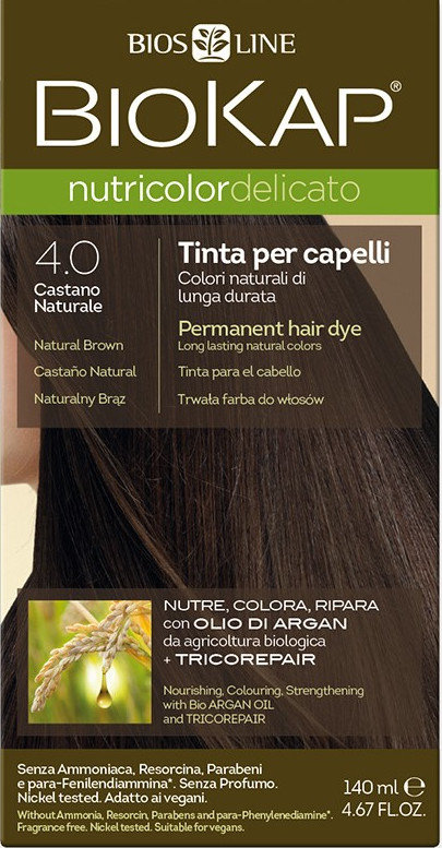 Biokap Nutricolor Delicato 4.00 Brown 140ml