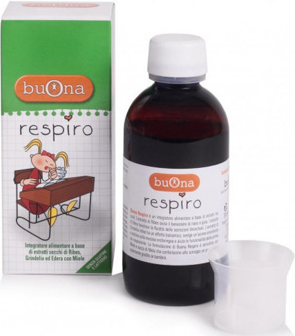 Buona Respiro Παιδικό Σιρόπι για Ξηρό & Παραγωγικό Βήχα 140m