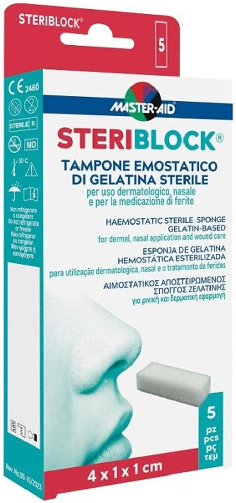 MasterAid Steriblock GelatinBased Haemostatic Spong 5τμχ